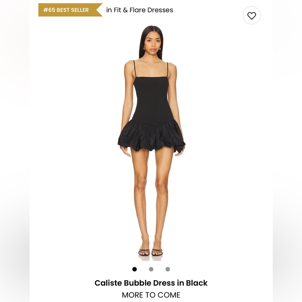 Revolve Black Bubble Dress